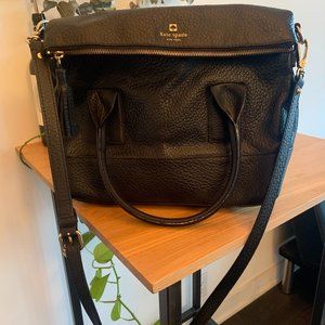 Kate Spade Black Leather Cross Body Purse/Bag